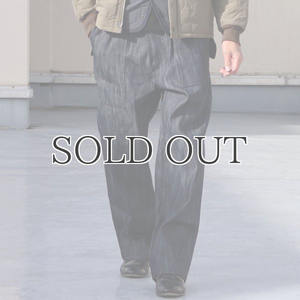 画像4: 「備後」 11オンス セルヴィッチ 赤耳デニム ベイカーワイド イージーパンツ【MADE IN JAPAN】『日本製』【送料無料】/ Upscape Audience (4)