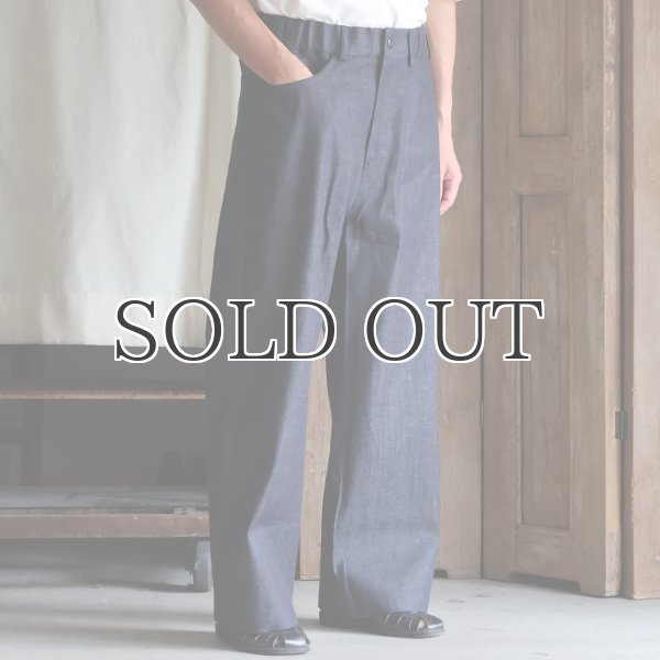 画像2: 「備後」8オンス ムラデニム ワイド イージーペインターパンツ【MADE IN JAPAN】『日本製』【送料無料】/ Upscape Audience (2)