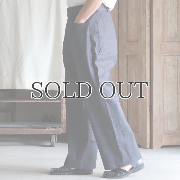 画像4: 「備後」8オンス ムラデニム ワイド イージーペインターパンツ【MADE IN JAPAN】『日本製』【送料無料】/ Upscape Audience (4)