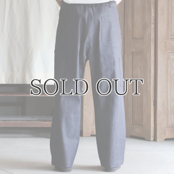 画像5: 「備後」8オンス ムラデニム ワイド イージーペインターパンツ【MADE IN JAPAN】『日本製』【送料無料】/ Upscape Audience (5)