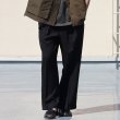 画像2: LANATEC® (ラナテック) TECH ウールライクツイル 2タック ワイドストレート イージーパンツ【MADE IN JAPAN】『日本製』【送料無料】/ Upscape Audience (2)