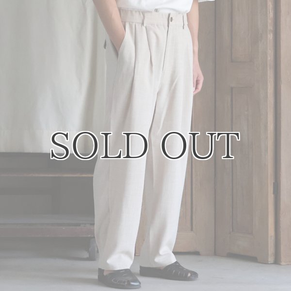 画像14: Reflax®(リフラクス) TECH リネンライクキャンバス 2タック ペグトップ ワイドテーパード イージーパンツ【MADE IN JAPAN】『日本製』/ Upscape Audience (14)