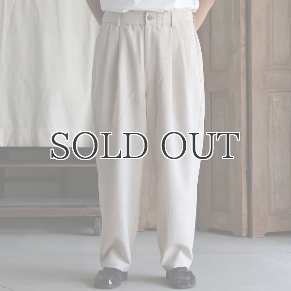 画像15: Reflax®(リフラクス) TECH リネンライクキャンバス 2タック ペグトップ ワイドテーパード イージーパンツ【MADE IN JAPAN】『日本製』/ Upscape Audience (15)