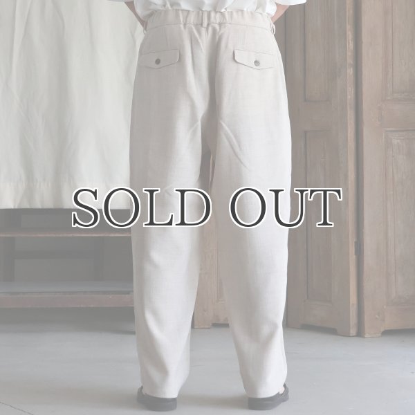 画像17: Reflax®(リフラクス) TECH リネンライクキャンバス 2タック ペグトップ ワイドテーパード イージーパンツ【MADE IN JAPAN】『日本製』/ Upscape Audience (17)