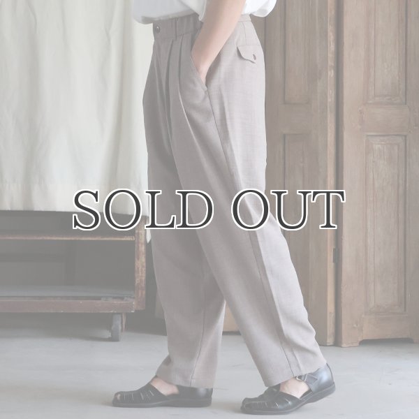 画像4: Reflax®(リフラクス) TECH リネンライクキャンバス 2タック ペグトップ ワイドテーパード イージーパンツ【MADE IN JAPAN】『日本製』/ Upscape Audience (4)