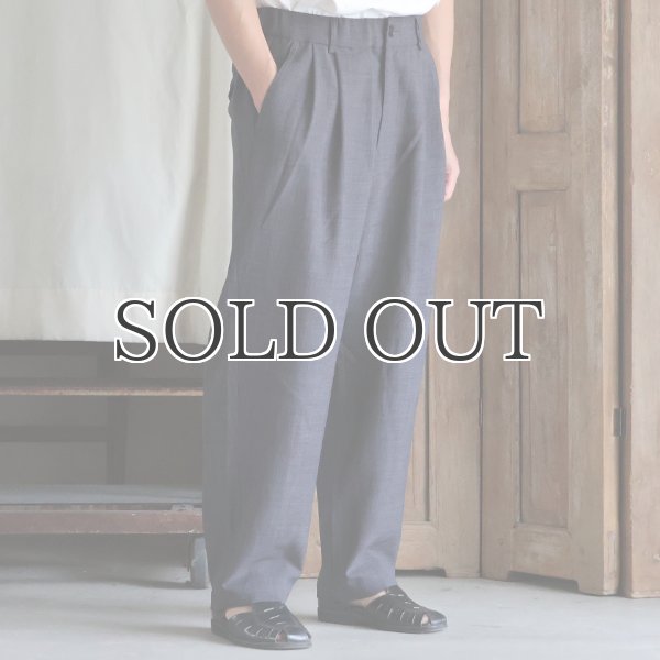 画像5: Reflax®(リフラクス) TECH リネンライクキャンバス 2タック ペグトップ ワイドテーパード イージーパンツ【MADE IN JAPAN】『日本製』/ Upscape Audience (5)