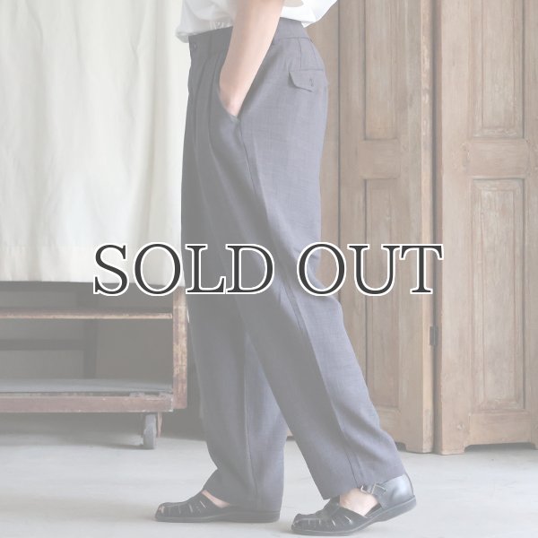 画像7: Reflax®(リフラクス) TECH リネンライクキャンバス 2タック ペグトップ ワイドテーパード イージーパンツ【MADE IN JAPAN】『日本製』/ Upscape Audience (7)