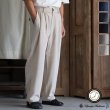 画像1: Reflax®(リフラクス) TECH リネンライクキャンバス 2タック ペグトップ ワイドテーパード イージーパンツ【MADE IN JAPAN】『日本製』/ Upscape Audience (1)