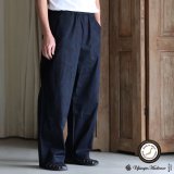 画像: 「遠州」ライトオンス オーバーダイポプリン  ダブルニー ワイドイージーパンツ【MADE IN JAPAN】『日本製』/ Upscape Audience