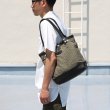 画像2: デッドストックレインカモテント生地×Leather Travel Mini Tote Bag 【送料無料】 / Upscape Audience VASCO (2)