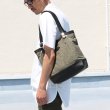 画像5: デッドストックレインカモテント生地×Leather Travel Mini Tote Bag 【送料無料】 / Upscape Audience VASCO (5)