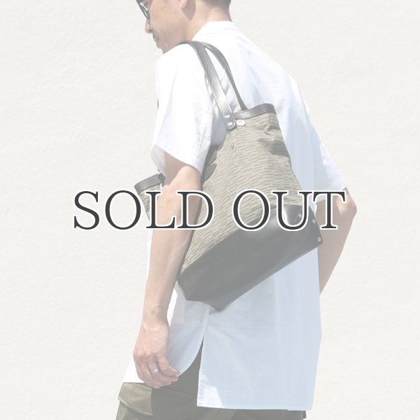 画像6: デッドストックレインカモテント生地×Leather Travel Mini Tote Bag 【送料無料】 / Upscape Audience VASCO (6)
