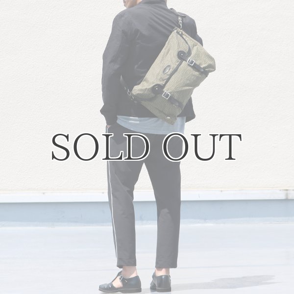 画像4: VASCO デッドストックレインカモテント生地×Leather Fishing Shoulder Bag 【送料無料】 / Upscape Audience (4)