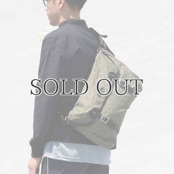 画像7: VASCO デッドストックレインカモテント生地×Leather Fishing Shoulder Bag 【送料無料】 / Upscape Audience (7)