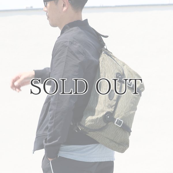 画像8: VASCO デッドストックレインカモテント生地×Leather Fishing Shoulder Bag 【送料無料】 / Upscape Audience (8)