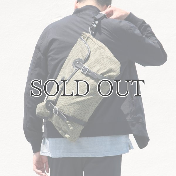 画像9: VASCO デッドストックレインカモテント生地×Leather Fishing Shoulder Bag 【送料無料】 / Upscape Audience (9)