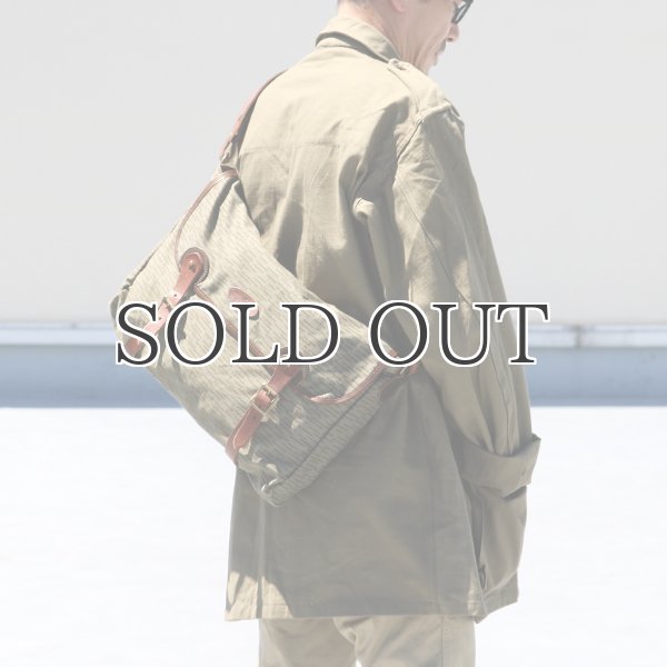 画像3: VASCO デッドストックレインカモテント生地×Leather Fishing Shoulder Bag 【送料無料】 / Upscape Audience (3)