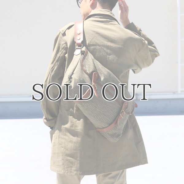 画像4: VASCO デッドストックレインカモテント生地×Leather Fishing Shoulder Bag 【送料無料】 / Upscape Audience (4)