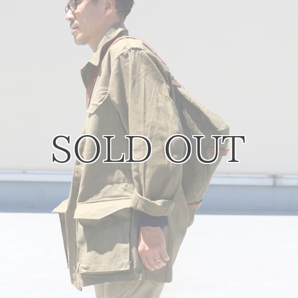 画像5: VASCO デッドストックレインカモテント生地×Leather Fishing Shoulder Bag 【送料無料】 / Upscape Audience (5)