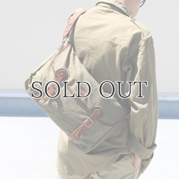 画像6: VASCO デッドストックレインカモテント生地×Leather Fishing Shoulder Bag 【送料無料】 / Upscape Audience (6)