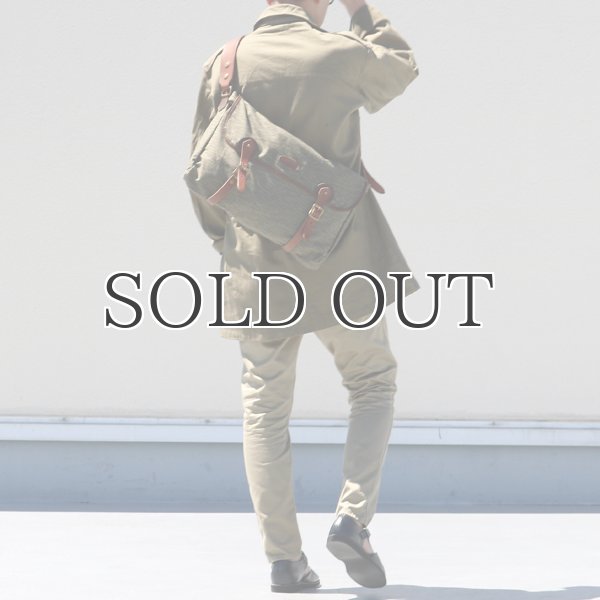 画像9: VASCO デッドストックレインカモテント生地×Leather Fishing Shoulder Bag 【送料無料】 / Upscape Audience (9)