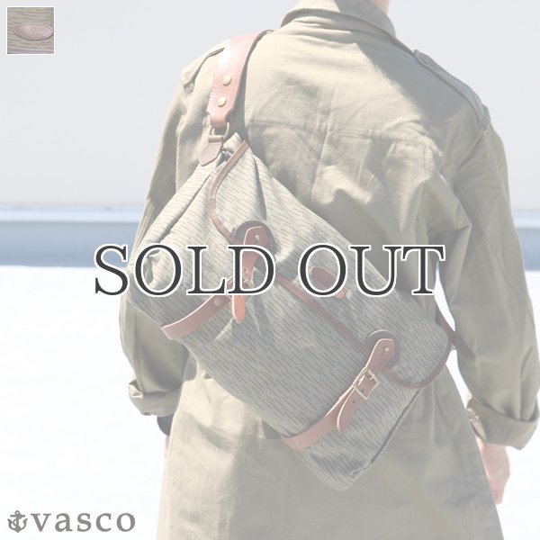 画像1: VASCO デッドストックレインカモテント生地×Leather Fishing Shoulder Bag 【送料無料】 / Upscape Audience (1)