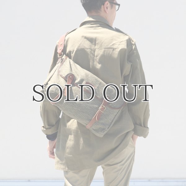 画像6: VASCO デッドストックレインカモテント生地×Leather Fishing Shoulder Bag 【送料無料】 / Upscape Audience (6)