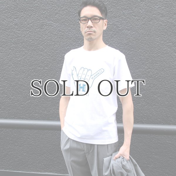 画像9: 6.2oz丸胴HAWAII”HAND”オールドプリントTEE / Audience (9)