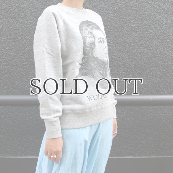 画像6: 19/7吊編裏毛 Wolfgangプリント ラグランスウェット［Lady's］【MADE IN TOKYO】『東京製』/ Upscape Audience  (6)
