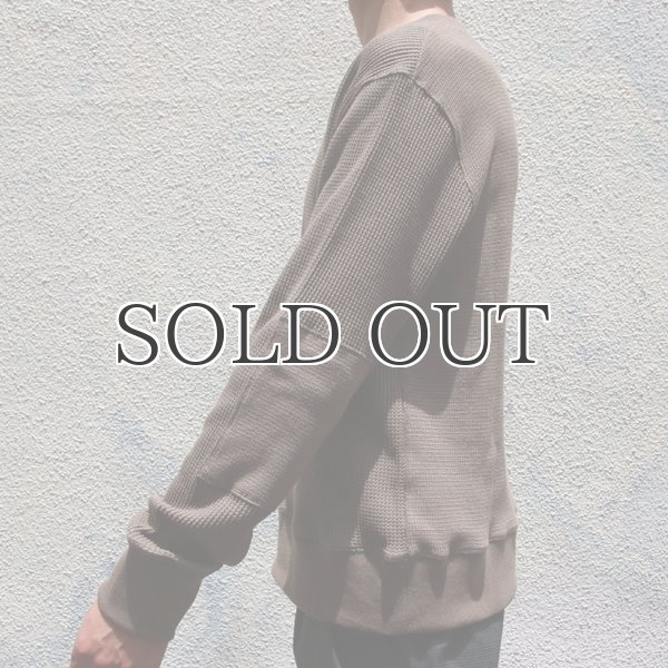 画像13: アメリカンドライワッフル×リブ エルボーパッチニット【MADE IN JAPAN】『日本製』 / Upscape Audience (13)