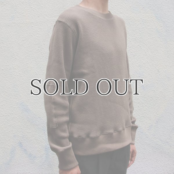 画像15: アメリカンドライワッフル×リブ エルボーパッチニット【MADE IN JAPAN】『日本製』 / Upscape Audience (15)