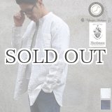 画像: "Herdmans"リネン ルーズFIT　バンドカラー L/S シャツ『日本製』/ Upscape Audience