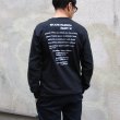 画像3: 360°SPORTS WEAR（スリーシックスティスポーツウェア）"TEXT" 6oz米綿丸胴L/S Tee/ Audience (3)