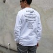 画像5: 360°SPORTS WEAR（スリーシックスティスポーツウェア）"TEXT" 6oz米綿丸胴L/S Tee/ Audience (5)