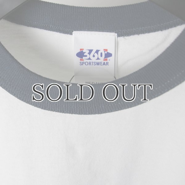 画像4: 360°SPORTS WEAR（スリーシックスティスポーツウェア） "360 LOGO" 6oz米綿丸胴リンガーS/S Tee/ Audience (4)
