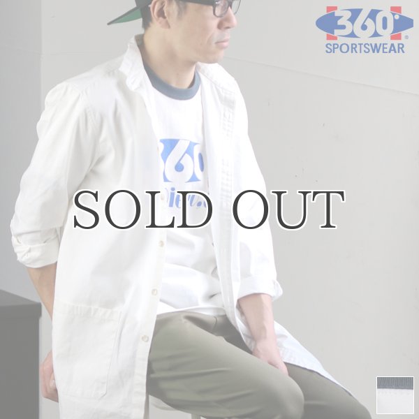 画像1: 360°SPORTS WEAR（スリーシックスティスポーツウェア） "360 LOGO" 6oz米綿丸胴リンガーS/S Tee/ Audience (1)