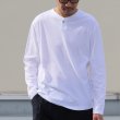 画像3: コーマ天竺コンチョ釦ヘンリーネック L/S Tee【MADE IN JAPAN】/ Upscape Audience (3)