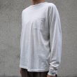 画像12: コーマ天竺ヘムラウンド 胸ポケ付き C/N L/S Tee【MADE IN JAPAN】/ Upscape Audience (12)