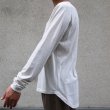 画像13: コーマ天竺ヘムラウンド 胸ポケ付き C/N L/S Tee【MADE IN JAPAN】/ Upscape Audience (13)