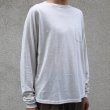 画像15: コーマ天竺ヘムラウンド 胸ポケ付き C/N L/S Tee【MADE IN JAPAN】/ Upscape Audience (15)