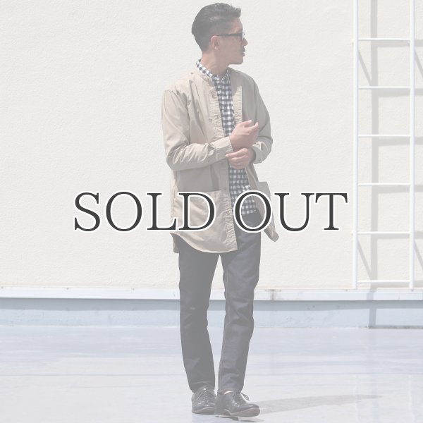 画像13: グリストーンW 綿ナイロン高密度ギャバ ルーズFIT バンドカラー ツールポケ 長袖シャツ【MADE IN JAPAN】『日本製』Upscape Audience (13)