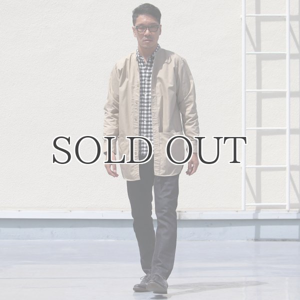 画像14: グリストーンW 綿ナイロン高密度ギャバ ルーズFIT バンドカラー ツールポケ 長袖シャツ【MADE IN JAPAN】『日本製』Upscape Audience (14)