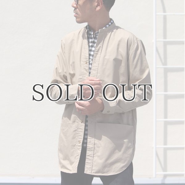 画像10: グリストーンW 綿ナイロン高密度ギャバ ルーズFIT バンドカラー ツールポケ 長袖シャツ【MADE IN JAPAN】『日本製』Upscape Audience (10)