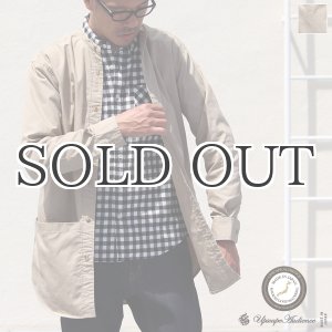 画像: グリストーンW 綿ナイロン高密度ギャバ ルーズFIT バンドカラー ツールポケ 長袖シャツ【MADE IN JAPAN】『日本製』Upscape Audience