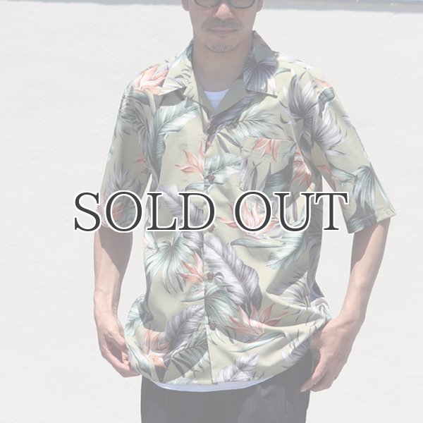画像5: コットンレーヨン ヴィンテージボタニカル柄  オープンカラー ルーズフィットシャツ【MADE IN JAPAN】『日本製』/ Upscape Audience (5)