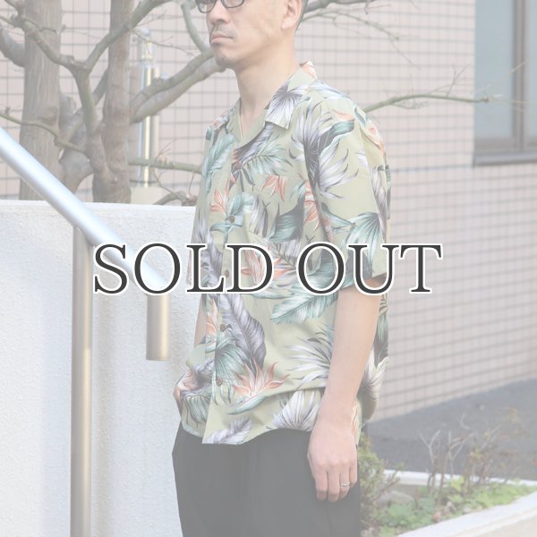 画像7: コットンレーヨン ヴィンテージボタニカル柄  オープンカラー ルーズフィットシャツ【MADE IN JAPAN】『日本製』/ Upscape Audience (7)