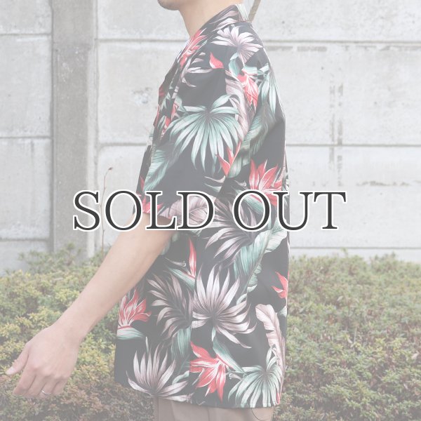 画像15: コットンレーヨン ヴィンテージボタニカル柄  オープンカラー ルーズフィットシャツ【MADE IN JAPAN】『日本製』/ Upscape Audience (15)