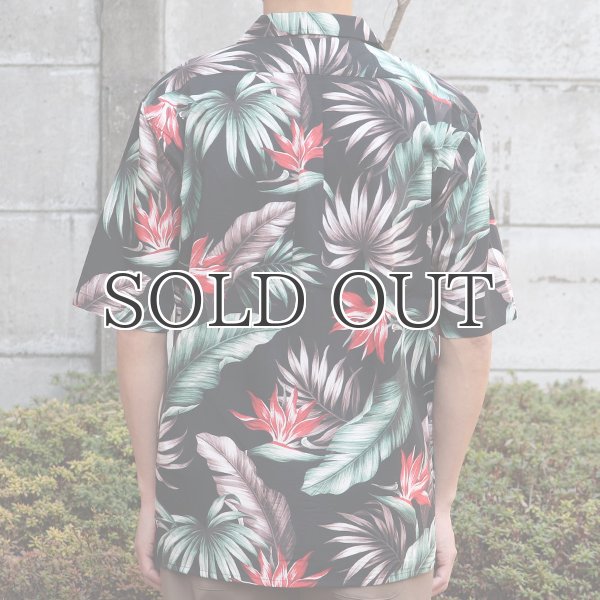 画像16: コットンレーヨン ヴィンテージボタニカル柄  オープンカラー ルーズフィットシャツ【MADE IN JAPAN】『日本製』/ Upscape Audience (16)