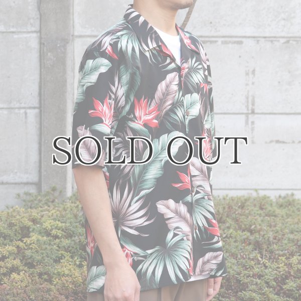 画像17: コットンレーヨン ヴィンテージボタニカル柄  オープンカラー ルーズフィットシャツ【MADE IN JAPAN】『日本製』/ Upscape Audience (17)