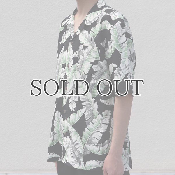 画像15: コットンレーヨン ヴィンテージHAWAII＆LEAVES柄  オープンカラー ハーフスリーブシャツ【MADE IN JAPAN】『日本製』/ Upscape Audience (15)